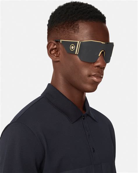 versace halo shield sunglasses|authentic versace men's sunglasses.